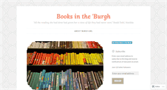 Desktop Screenshot of booksintheburgh.wordpress.com
