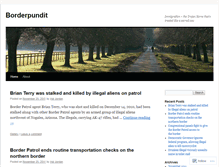 Tablet Screenshot of borderpundit.wordpress.com