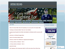 Tablet Screenshot of defendmichael.wordpress.com