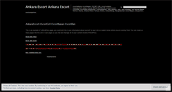 Desktop Screenshot of escortilanankara.wordpress.com