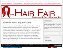 Tablet Screenshot of hairfair.wordpress.com