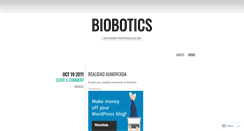 Desktop Screenshot of biobotics.wordpress.com