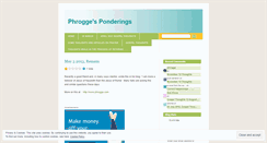Desktop Screenshot of phrogge.wordpress.com