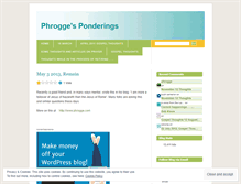 Tablet Screenshot of phrogge.wordpress.com