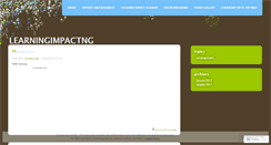Desktop Screenshot of learningimpactng.wordpress.com