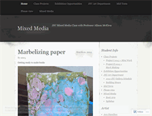 Tablet Screenshot of jsumixedmedia.wordpress.com