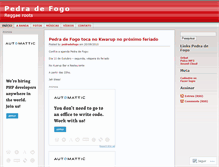 Tablet Screenshot of bandapedradefogo.wordpress.com