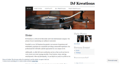 Desktop Screenshot of djkreations.wordpress.com