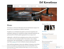 Tablet Screenshot of djkreations.wordpress.com