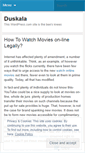 Mobile Screenshot of duskala.wordpress.com