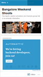 Mobile Screenshot of bangaloreweekendshoots.wordpress.com