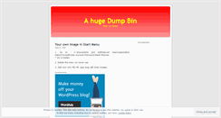 Desktop Screenshot of dumpbin.wordpress.com