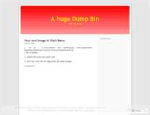 Tablet Screenshot of dumpbin.wordpress.com