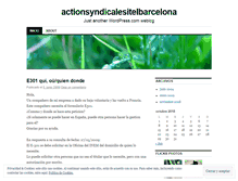 Tablet Screenshot of actionsyndicalesitelbarcelona.wordpress.com