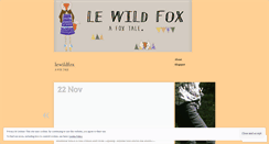 Desktop Screenshot of lewildfox.wordpress.com