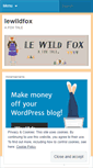 Mobile Screenshot of lewildfox.wordpress.com