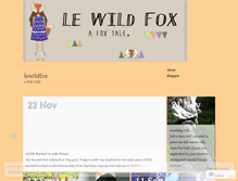 Tablet Screenshot of lewildfox.wordpress.com