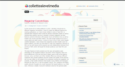 Desktop Screenshot of collettealevelmedia.wordpress.com