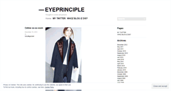 Desktop Screenshot of eyeprinciple.wordpress.com