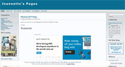 Desktop Screenshot of jeannettespages.wordpress.com