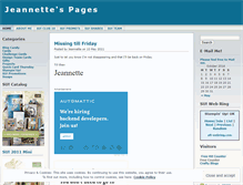 Tablet Screenshot of jeannettespages.wordpress.com
