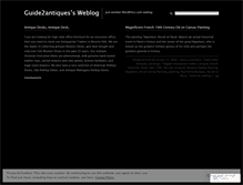 Tablet Screenshot of guide2antiques.wordpress.com