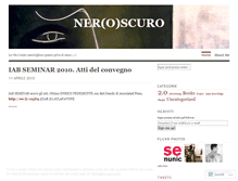 Tablet Screenshot of neroscuro.wordpress.com