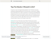 Tablet Screenshot of eveningreader.wordpress.com