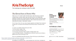 Desktop Screenshot of kristhescript.wordpress.com