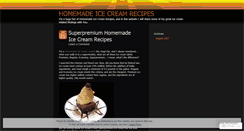 Desktop Screenshot of homemadeicecreamrecipes.wordpress.com