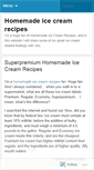 Mobile Screenshot of homemadeicecreamrecipes.wordpress.com