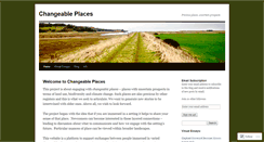 Desktop Screenshot of changeableplaces.wordpress.com