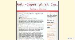 Desktop Screenshot of antiimperialtheorizing.wordpress.com
