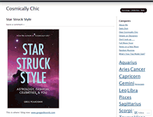Tablet Screenshot of cosmicallychic.wordpress.com