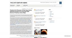 Desktop Screenshot of news21stcentury.wordpress.com