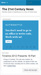 Mobile Screenshot of news21stcentury.wordpress.com