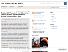 Tablet Screenshot of news21stcentury.wordpress.com