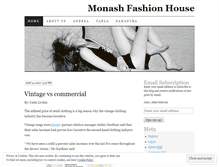 Tablet Screenshot of monashfashionhouse.wordpress.com