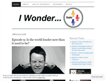 Tablet Screenshot of iwonderpgh.wordpress.com