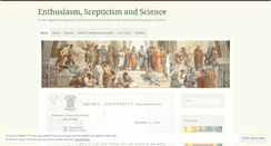 Desktop Screenshot of enthusiasmscepticismscience.wordpress.com