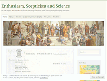 Tablet Screenshot of enthusiasmscepticismscience.wordpress.com