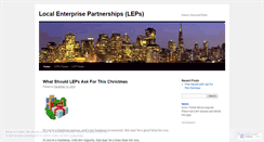 Desktop Screenshot of localenterprisepartnerships.wordpress.com