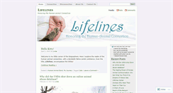 Desktop Screenshot of lindalifelines.wordpress.com