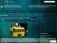 Tablet Screenshot of parlementaria.wordpress.com