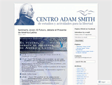 Tablet Screenshot of centroadamsmith.wordpress.com