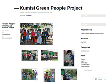 Tablet Screenshot of kumisicleanup.wordpress.com