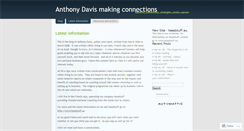 Desktop Screenshot of anthonydavis.wordpress.com