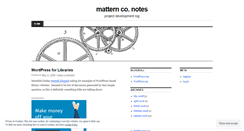 Desktop Screenshot of matternco.wordpress.com