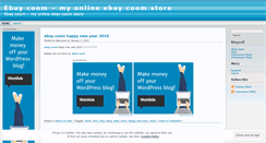 Desktop Screenshot of ebaycoom.wordpress.com