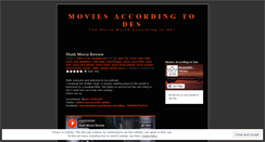 Desktop Screenshot of moviesaccordingtodes.wordpress.com